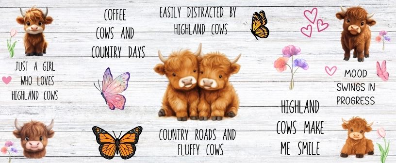 Highland cow mug for any occasion