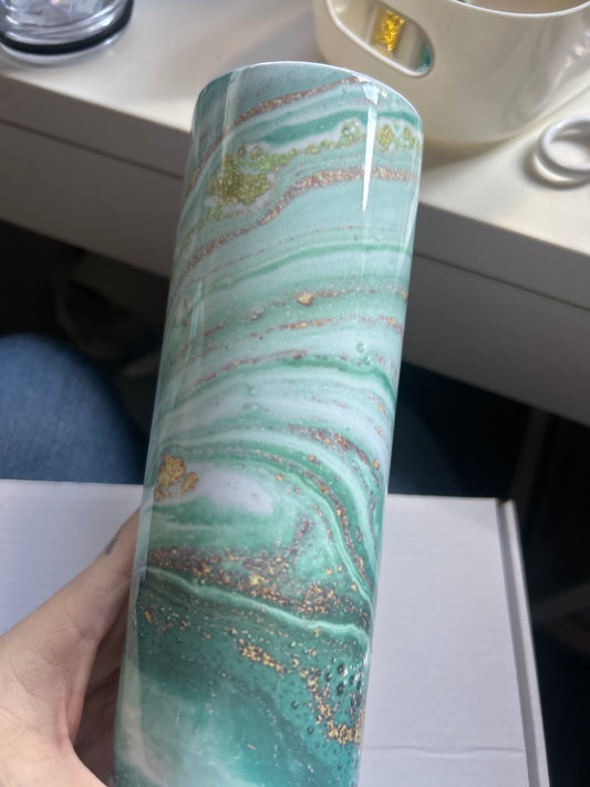 Amazing marble effect tumbler