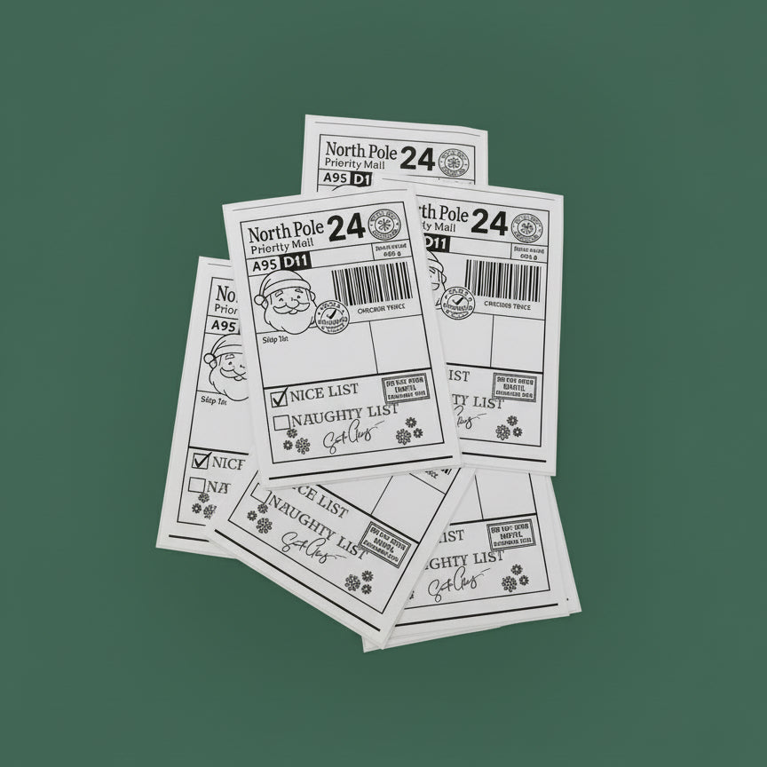 Santa Delivery Lables-3Pack