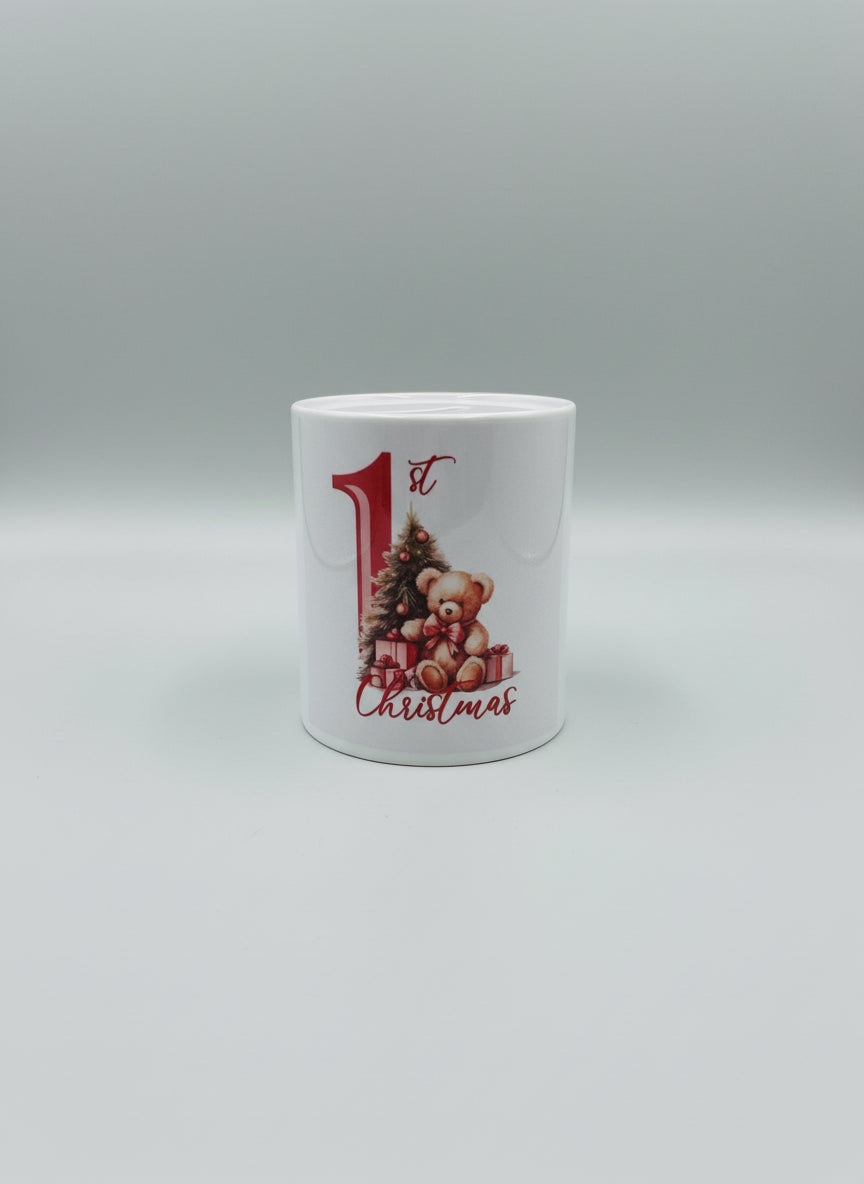 Baby’s 1st Christmas and Reindeer money box