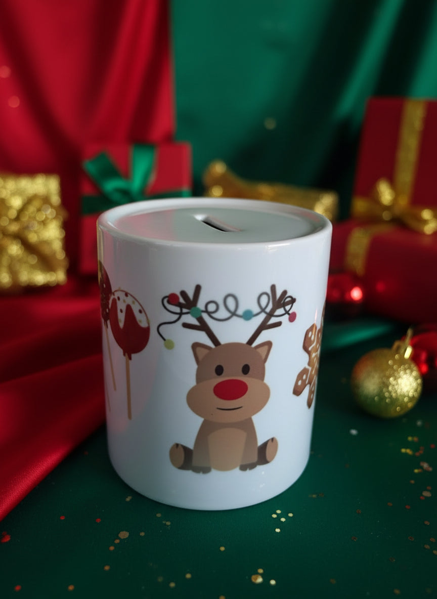 Baby’s 1st Christmas and Reindeer money box