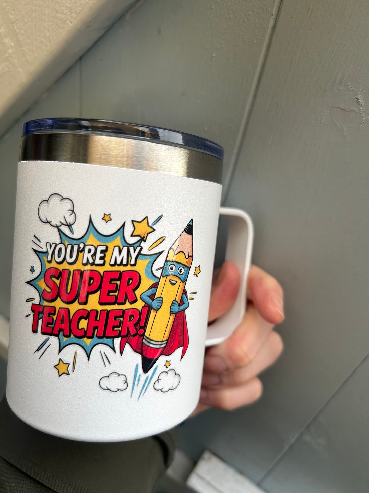 Stainless steel tumbler with teacher and kindness design UK