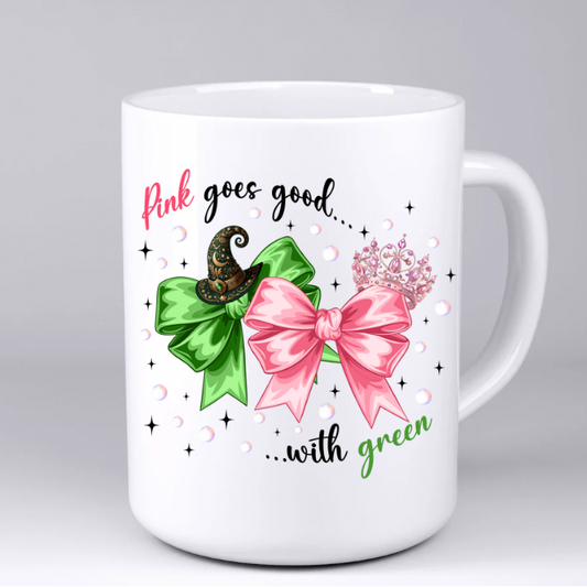 11oz Wicked bows mug WITH PERSONALISATION NAME