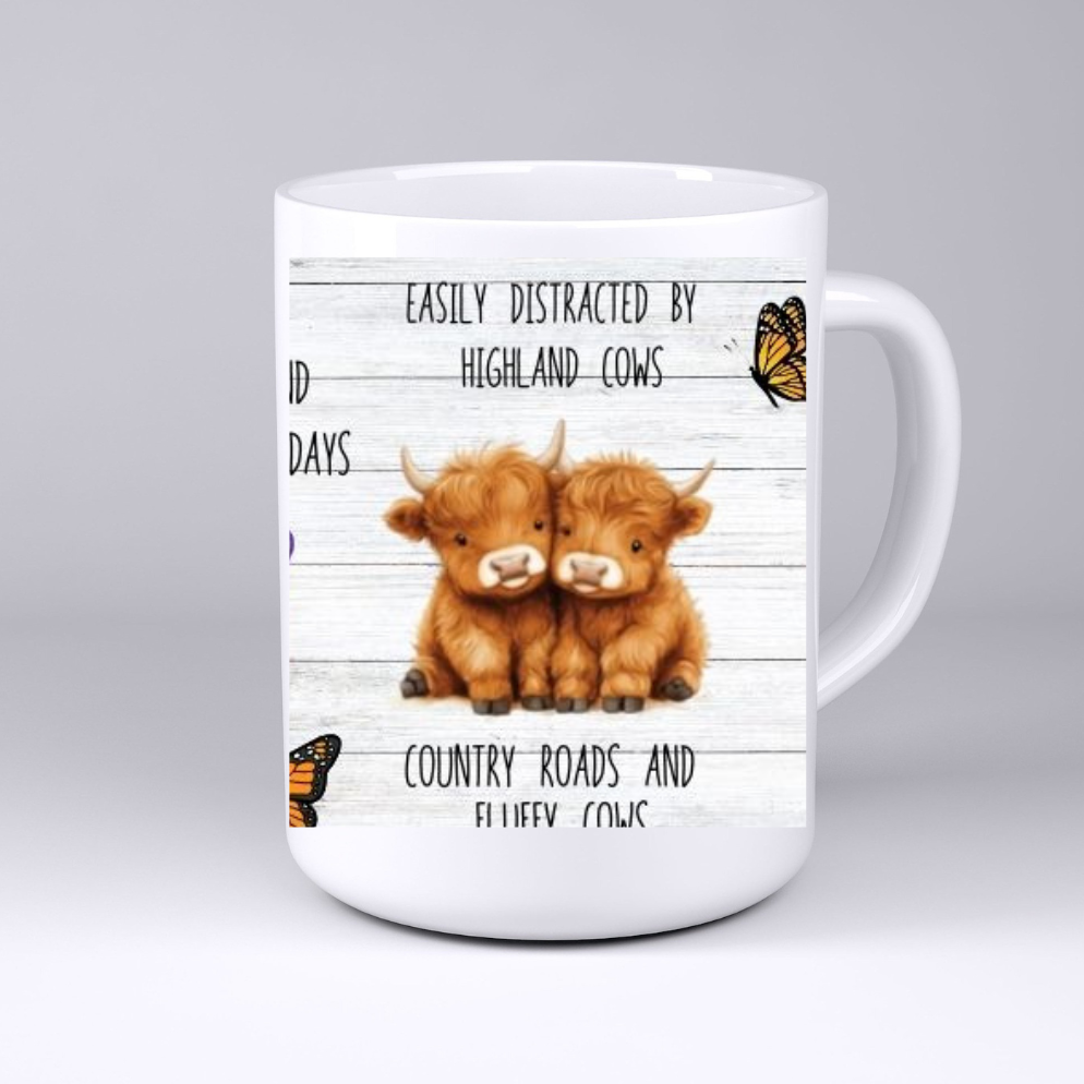Highland cow mug for any occasion